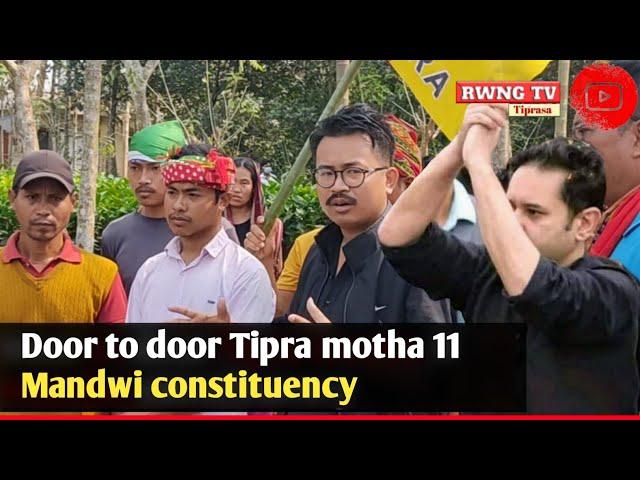 Door to door campaign 11 Mandwi constituency Kantakobra kami//Rwng Tv Tiprasa