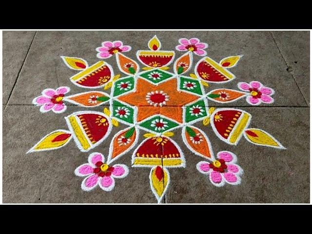 Margazhi Matham Special Rangoli Design / 2025 New Year Rangoli / Sashti Pooja / Kolam / Easy Mugulu