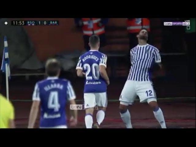 Willian Jose goal - Real Sociedad vs Barcelona 1-0 - 14/1/2018 HD