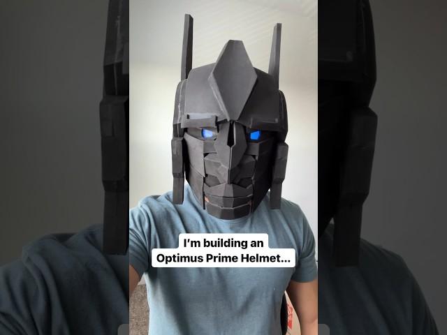 I’m Building an Optimus Prime Helmet! #transformers