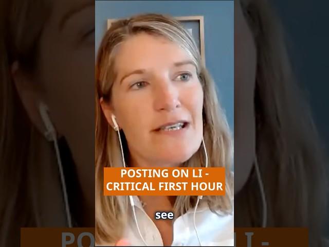 Posting on LinkedIn - The critical first hour.