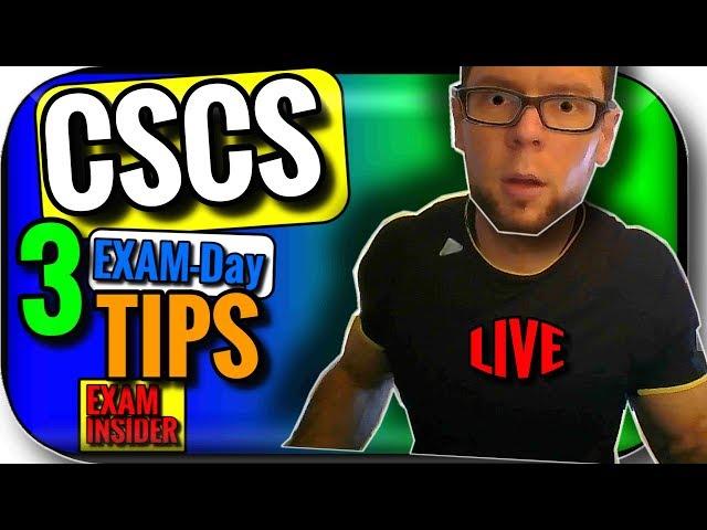 CSCS Exam Prep Secret Weapon  3 Tips for Exam Day Domination from OFFICIAL Instructor