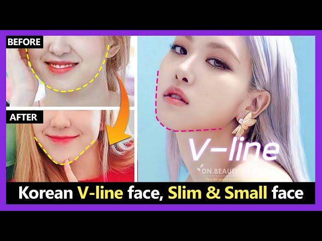 Korean massage V-line face!! get slimmer & small face (fix fat face, chubby cheeks, double chin)