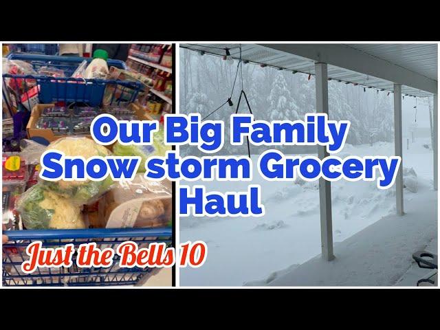 SNOW STORM GROCERY SHOPPING