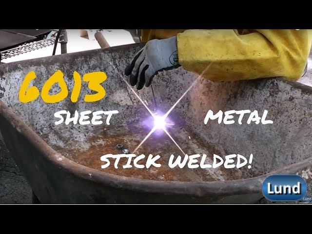 STICK WELDING SHEET METAL with 6013 rods! Beginner Welding Series!