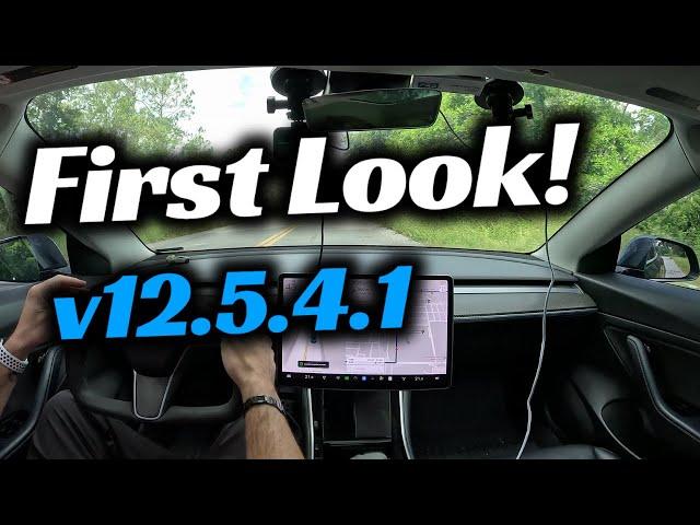 Check Out My First Drive on Tesla's FSD Supervised v12.5.4.1