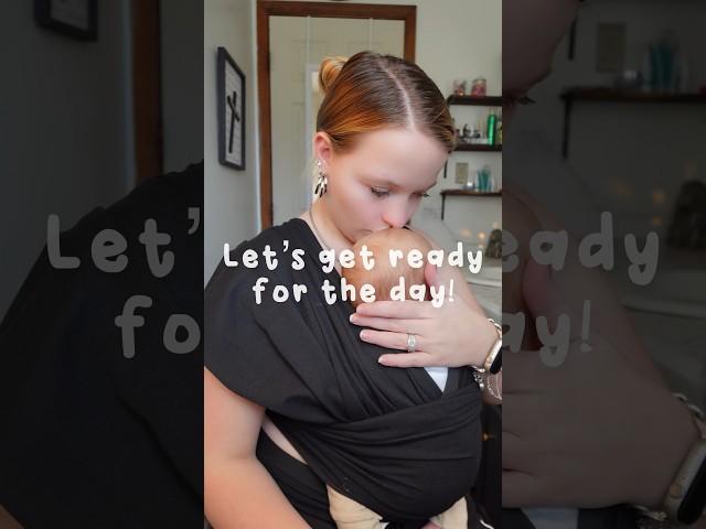 Get ready with me #grwm #getready #babyfever #momlife #mommyvlog #skincare #makeup #tutorial