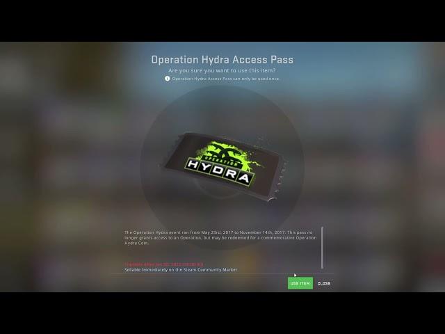 "What happens when you open an old CSGO operation pass"