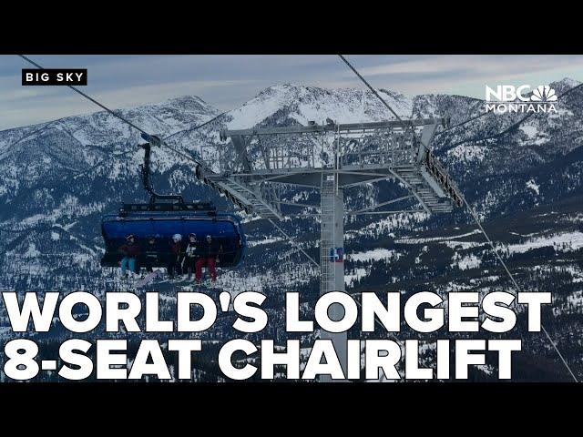 Big Sky makes history with opening of world's longest 8-seat chairlift