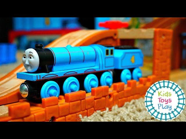 Giant Thomas the Train Wooden Railway Track Build Video for Kids