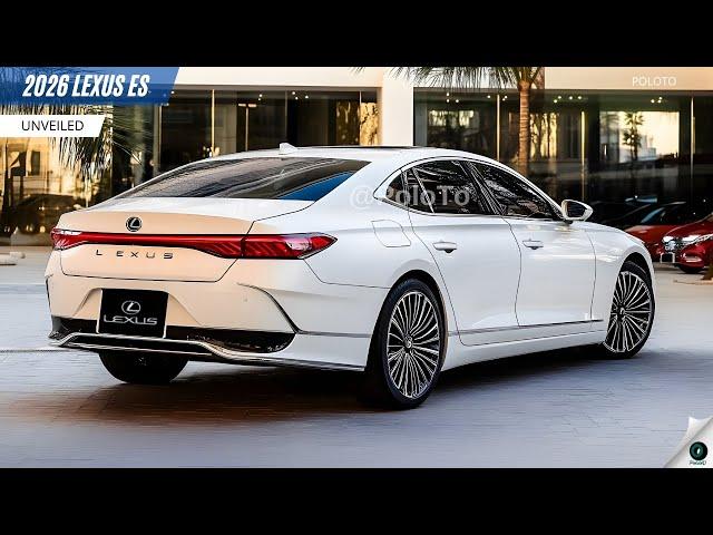 New 2026 Lexus ES Unveiled - marking the start of a new era of luxury sedans!