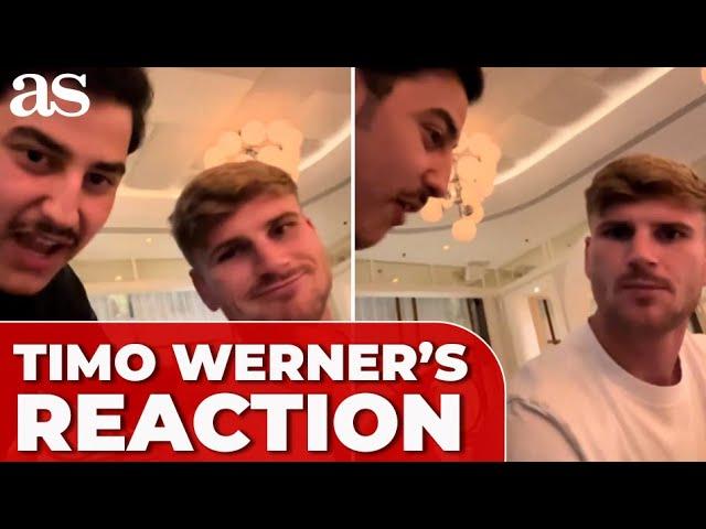 TIMO WERNER'S JAW-DROPPING reaction to fan’s question about MISSING OPEN GOALS