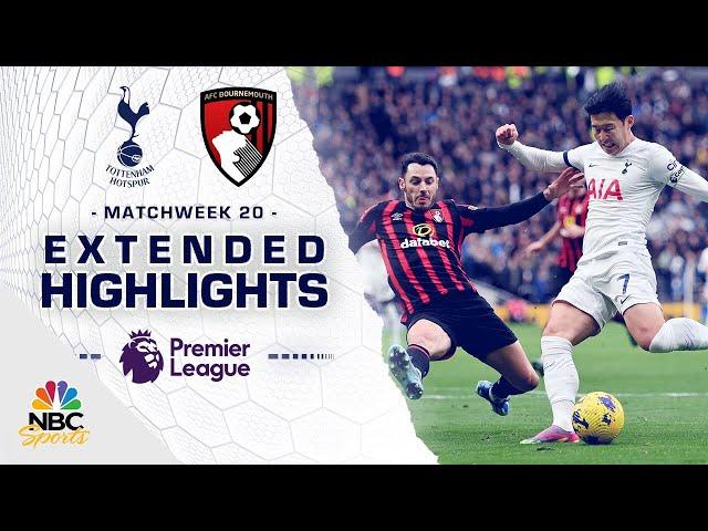 Tottenham Hotspur v. Bournemouth | PREMIER LEAGUE HIGHLIGHTS | 12/31/2023 | NBC Sports