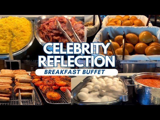 Celebrity Reflection Breakfast buffet at the Oceanview Cafe, Celebrity Cruises