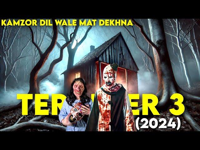 TERRIFIER 3 (2024) New Slasher Movie Explained in Hindi | Wrong Turn Se Khatarnak | Survival Movie