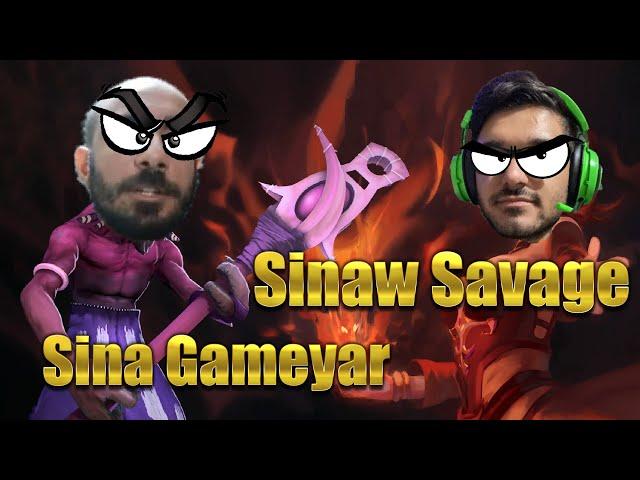 لینا و دزل دوتا2 با سینا گیم یار | lina and dazzle dota2 with sina gameyaar