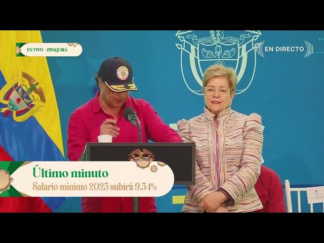 El salario mínimo en Colombia para 2025 queda en $1.623.500, acaba de anunciar el presidente Petro