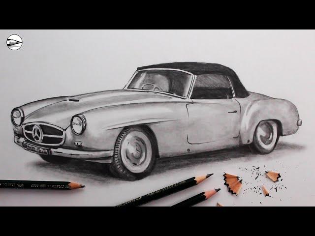 How to Draw a Realistic Car: Narrated for Beginners