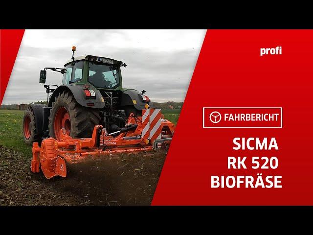 Fräst flach: Sicma RK 520 Biofräse | profi #fahrbericht