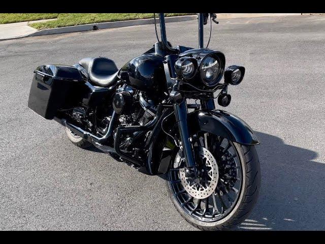 Road King Special - LePera Daytona Sport Seat w/ backrest & Fuel Moto Exhaust Sound