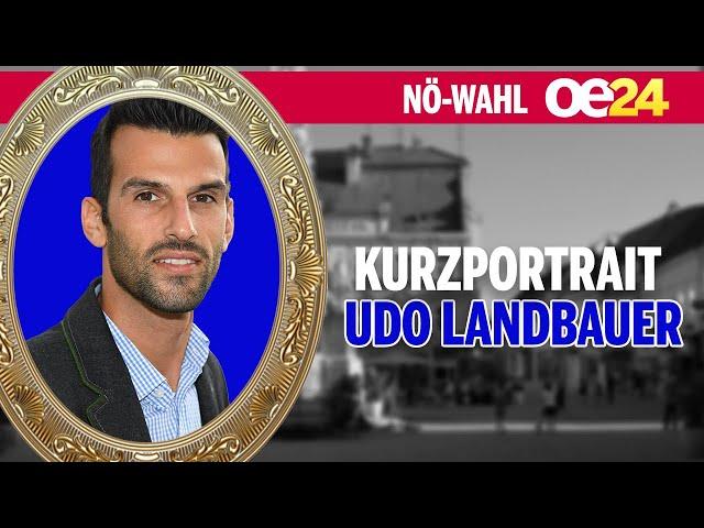 NÖ-WAHL: Kurzportrait Udo Landbauer (FPÖ)