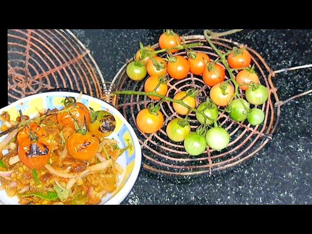 Manipuri cherry tomato chutney | khamen asinba metpa