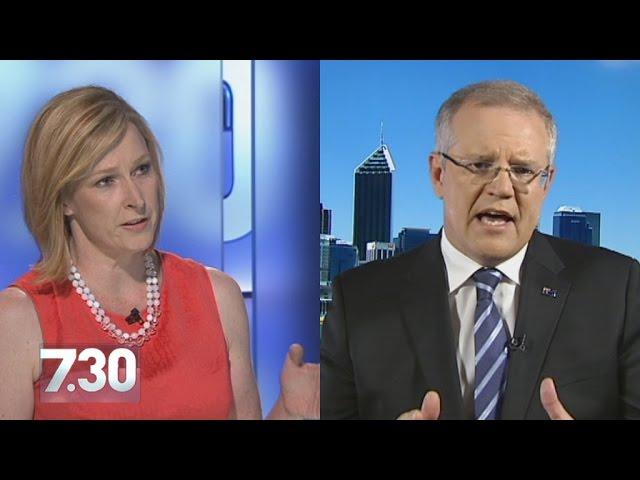 'You're not addressing what I'm asking': Leigh Sales and Scott Morrison lock horns