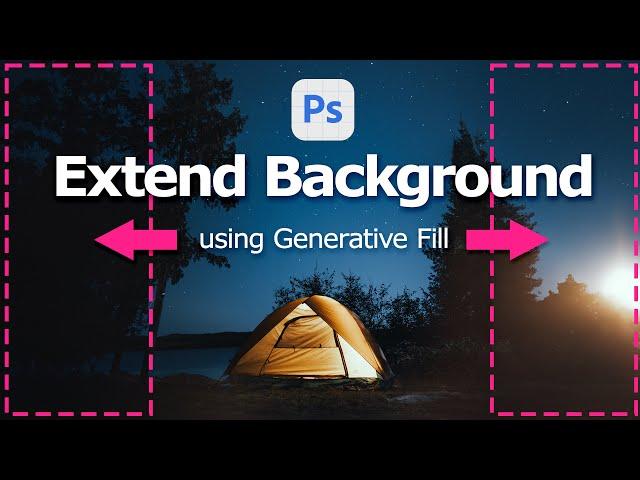 Photoshop Beta Generative Fill with AI   Extend background