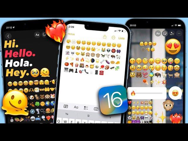 Como tener EMOJIS de iPHONE IOS 16 en ANDROID 2023  ~  ACTUALIZADO con NUEVOS EMOJIS  + TECLADO iOS