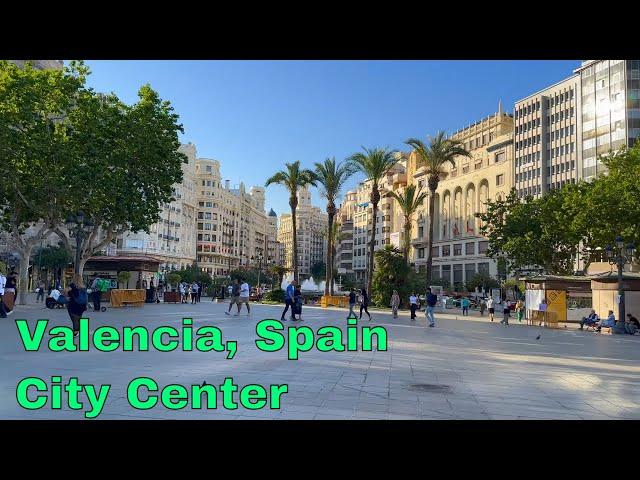 Valencia City Centre Walkthrough: Discovering the Heart of Spain's Hidden Gem [4K]