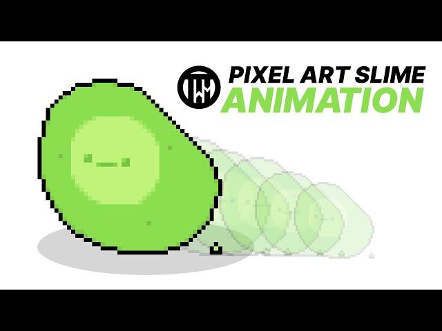 My Process For Creating A Pixel Art Slime Animation - Aseprite (Libresprite) | TutsByKai