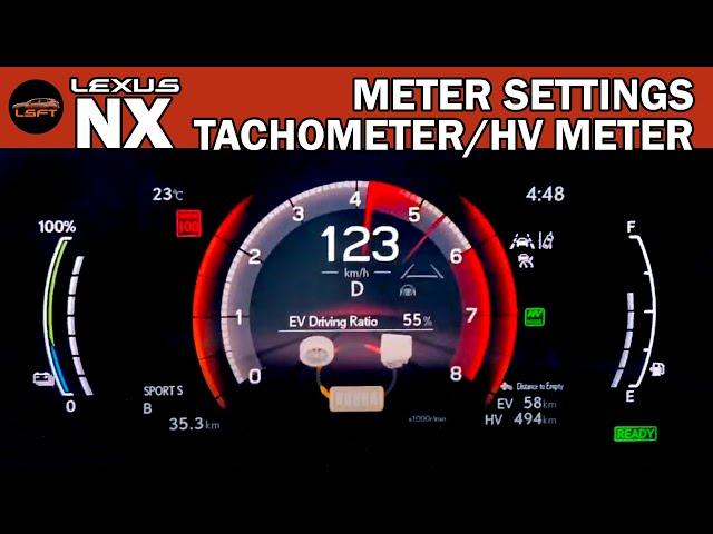 2022-2025 Lexus NX - Meter Settings