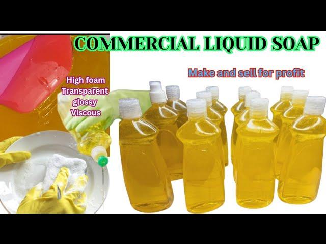 Commercial production of High Quality Liquid Soap. ( Multipurpose: Dishwashing ,laundry)