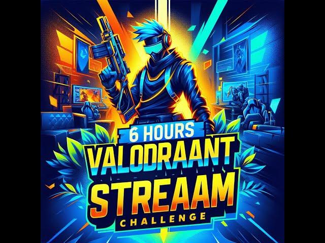 6 HOUR STREAM CHALLENGE | Valorant#valorant  #live  #valorantindia  #hackerfflive  #viral  #trending