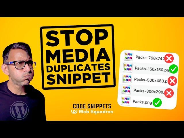 Stop THOSE Duplicate Images in WordPress - Code Snippet