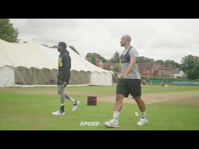 15 Year Old Fast Bowler Trains Alongside Tymal Mills & Chemar Holder at SpeedCamp!