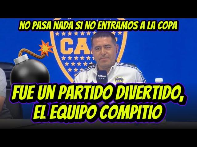 POLEMICAS DECLARACIONES de #RIQUELME ► tras ELIMINACION de BOCA vs VELEZ FUE DIVERTIDO PERDER