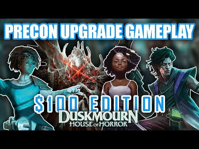 $100 Precon Upgrade Battle - Zimone v. Winter v. Valgavoth v. Aminatou EDH Gameplay