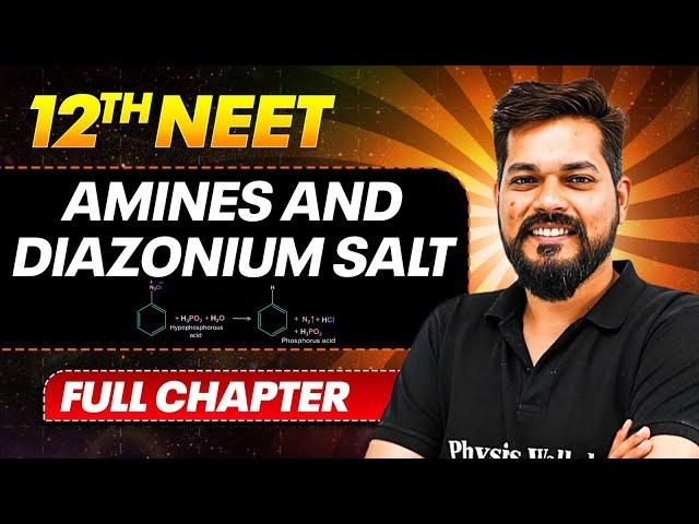 Amines and Diazonium Salt FULL CHAPTER | Class 12th Organic Chemistry | PhysicsWallah