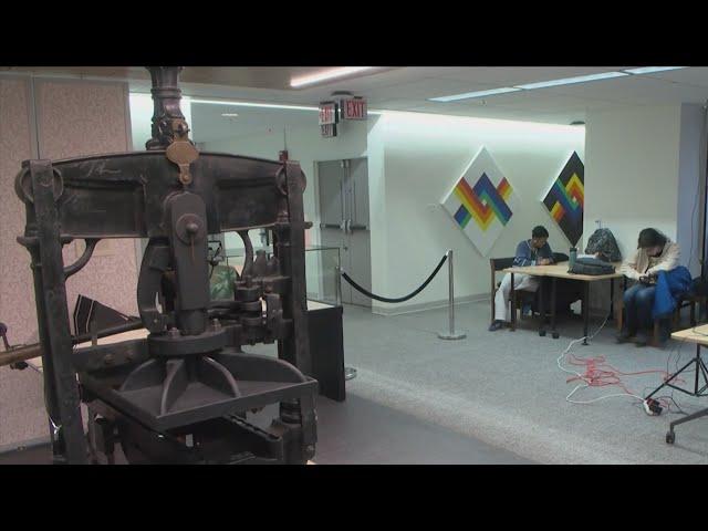 RIT students make a VR impression by digitizing 19th century printing press