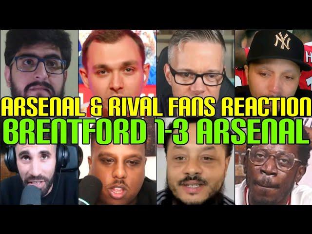 ARSENAL & RIVAL FANS REACTION TO BRENTFORD 1-3 ARSENAL | FANS CHANNEL