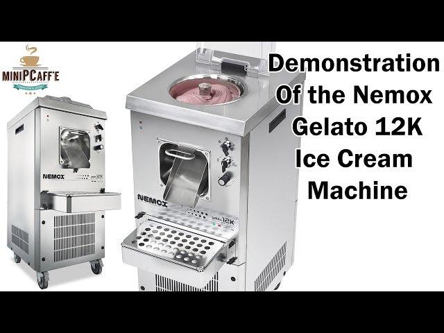 Demonstration & Usage of the Nemox Gelato 12K Professional Ice Cream Machine