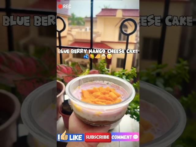 NO BAKE & SUPER EASY* MANGO CHEESECAKE RECIPE #shorts #ytshorts #food
