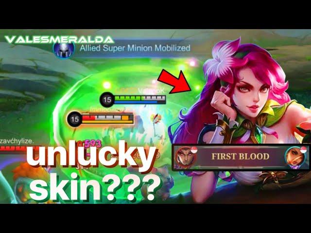 THIS SKIN USED TO BE MY UNLUCKY SKIN… BUT IS IT STILL UNLUCKY NOW?? | Valesmeralda | MLBB