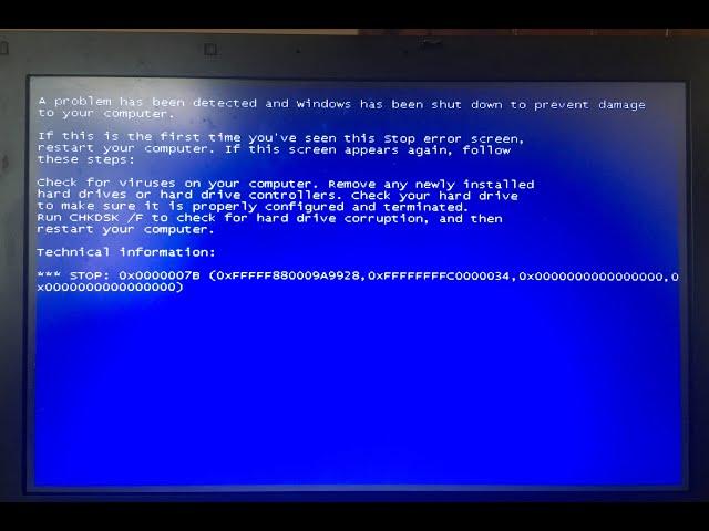 My Laptop is Restarting with Startup Blue Screen :: Solution