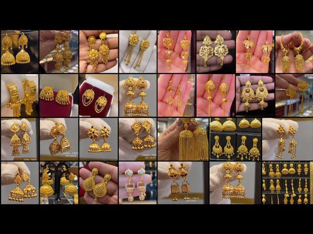 300+latest Bridal Gold Earrings designs /Most beautiful Gold Earrings designs /New Earrings Design