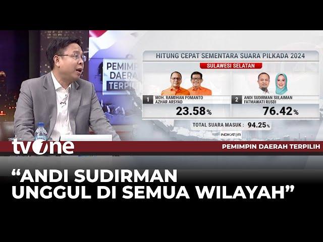 Quick Count Pilkada Sulsel 2024, Burhanuddin: Andi Sudirman Unggul Telak | Kabar Pilkada tvOne