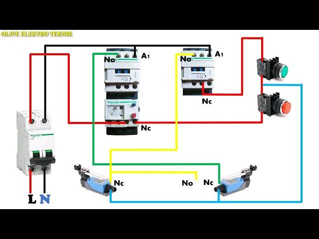 Automatic Forward Reverse With Limit Switch Wiring Diagram