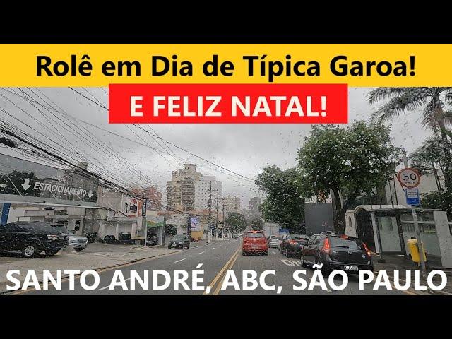 Merry Christmas! Showing the typical São Paulo drizzle in Santo André, ABC Paulista!