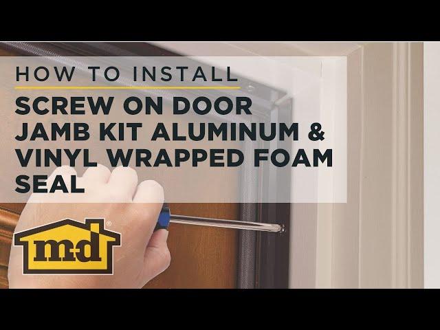 M-D Building Products Screw on Door Jamb Kit Aluminum & Vinyl Wrapped Foam Seal